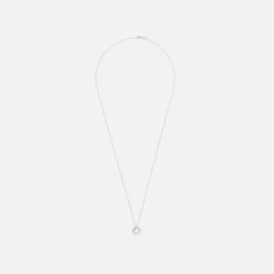 1.1 Circle Pendant Brushed Silver 925