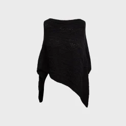 Aspen Cable Knit Poncho