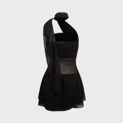 Chiffon Ruffle Dress