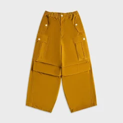 Corduroy Drawstring Cargo Workwear Gabardine Pants