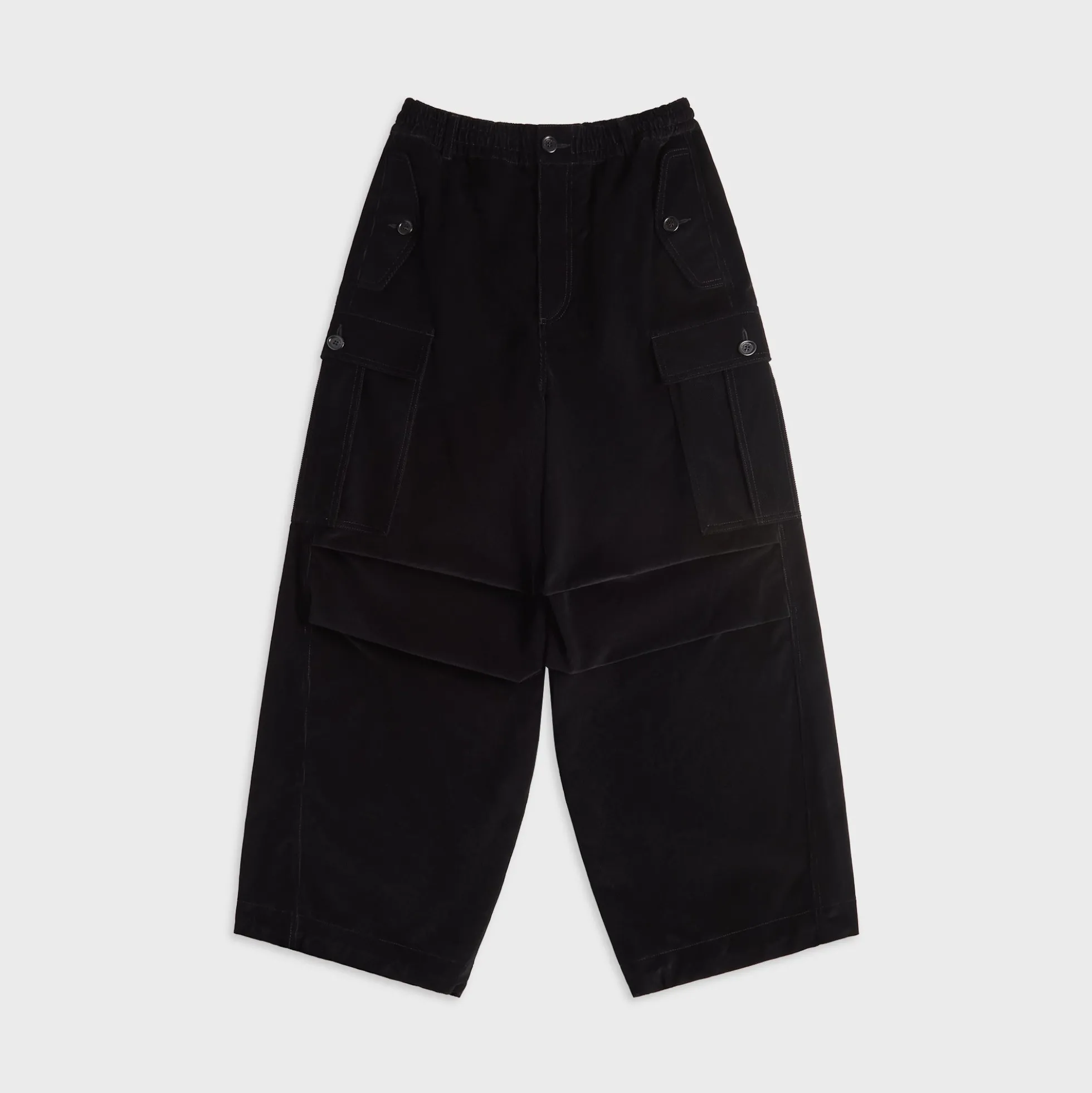 Corduroy Drawstring Cargo Workwear Gabardine Pants