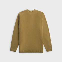 Cotton Chenille Crewneck Lens Sweater