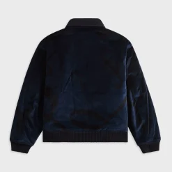 Cotton Printed Music Note Velveteen Jacket