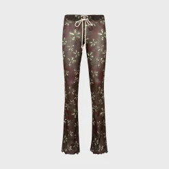 Dania Sheer Printed Drawstring Mesh Pant