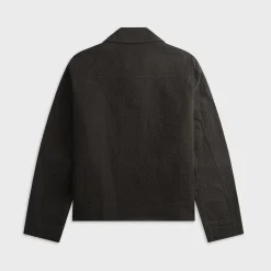 Embroidered Line Stitch Worker Jacket