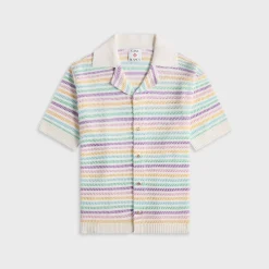 Flower Crochet Polo