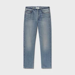 Frayed Waist Low Rise Ankle Slim Jeans