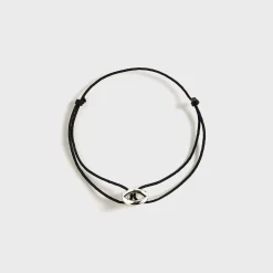 3g Polished Sterling Silver Entrelacs Cord Bracelet
