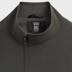 Giorgio Armani & Kith &Kin Asymmetrical Zip Front Shirt