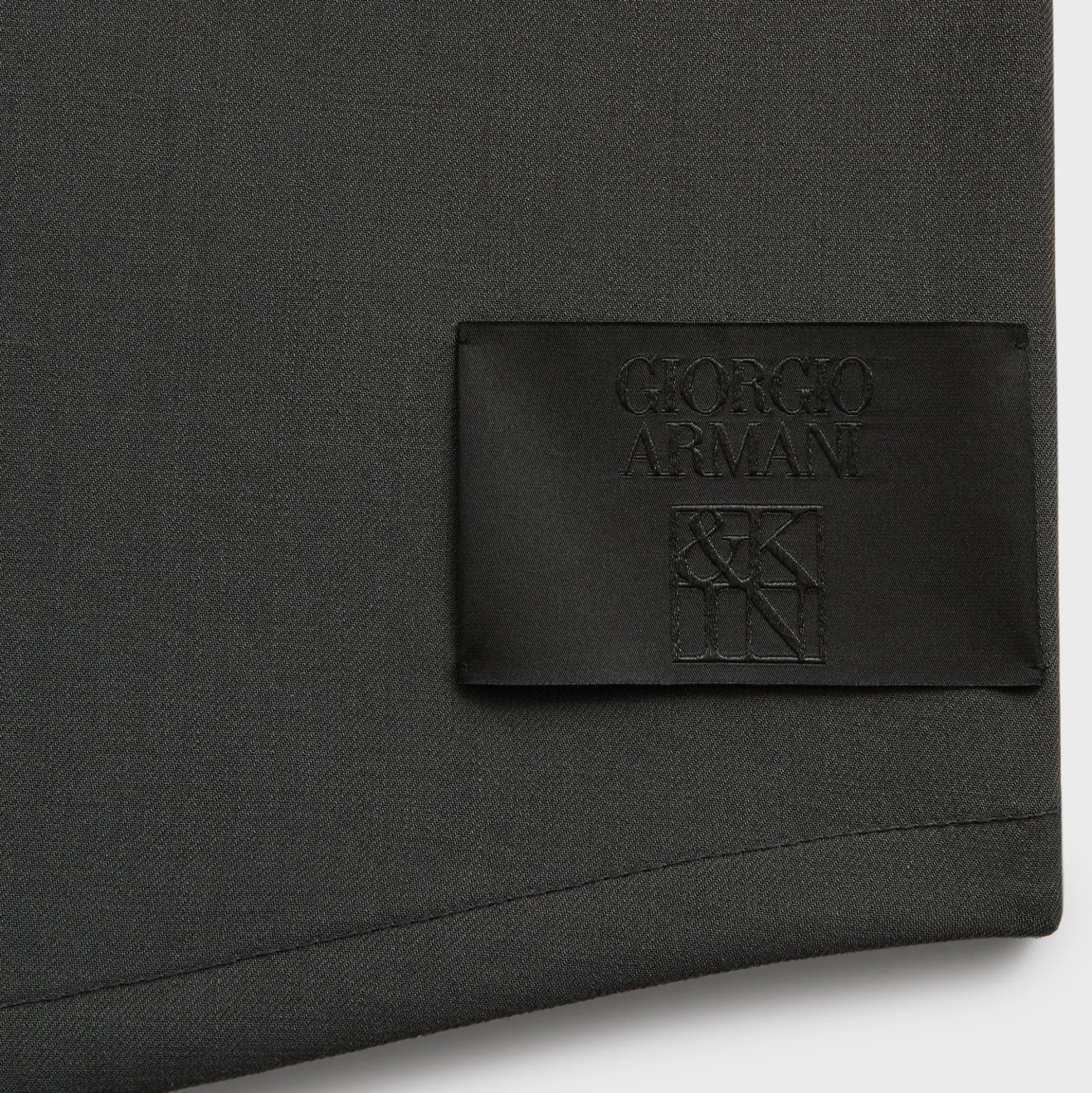 Giorgio Armani & Kith &Kin Asymmetrical Zip Front Shirt