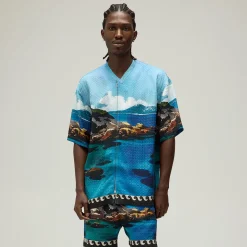 Giorgio Armani & Kith Sardinia Short Sleeve Zip Shirt