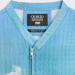 Giorgio Armani & Kith Sardinia Short Sleeve Zip Shirt