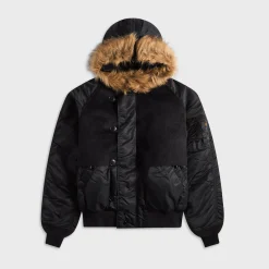 Junya Watanabe MAN Fur Trim Puffer Jacket