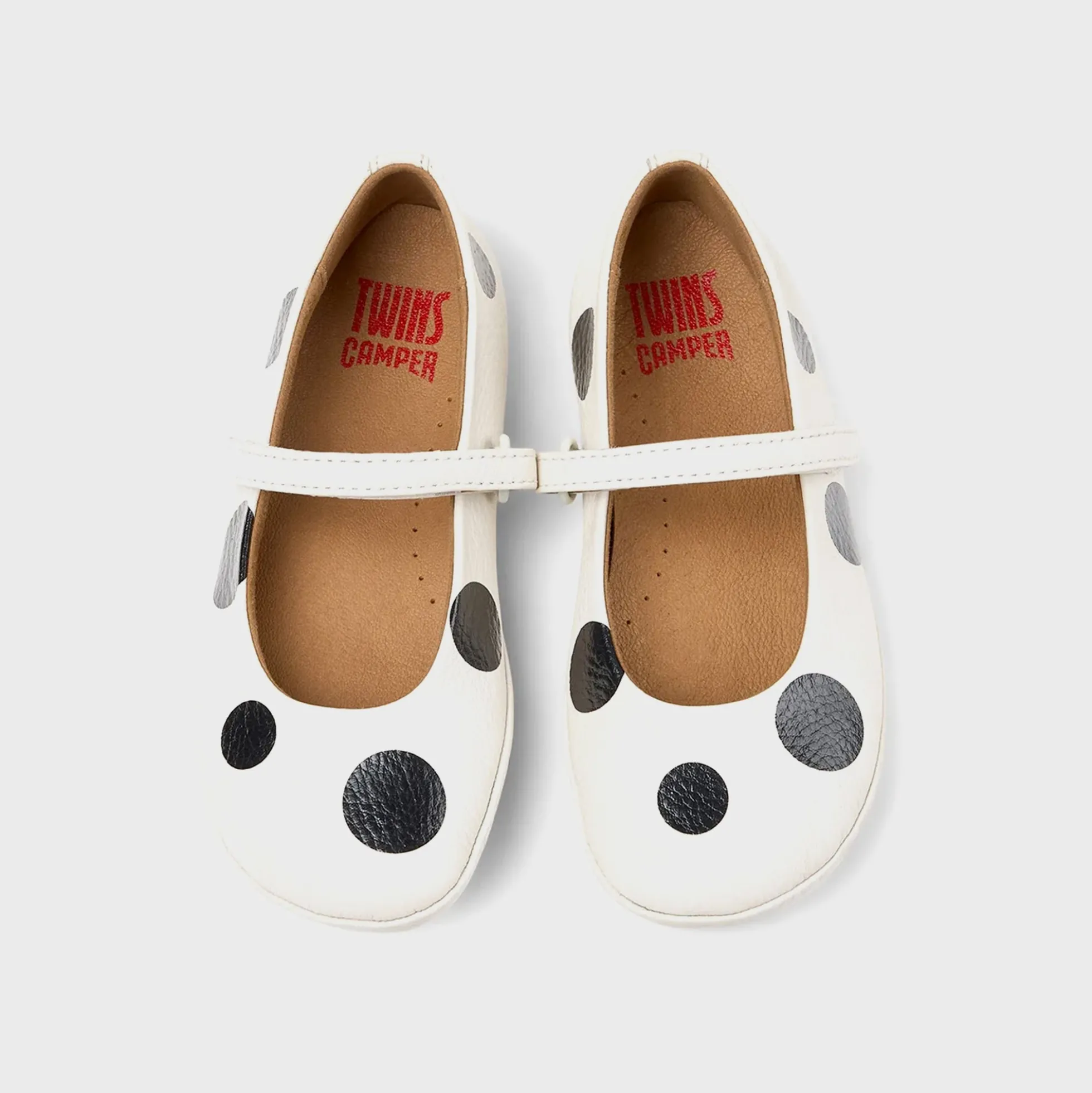 Kids Twins Leather Ballerinas