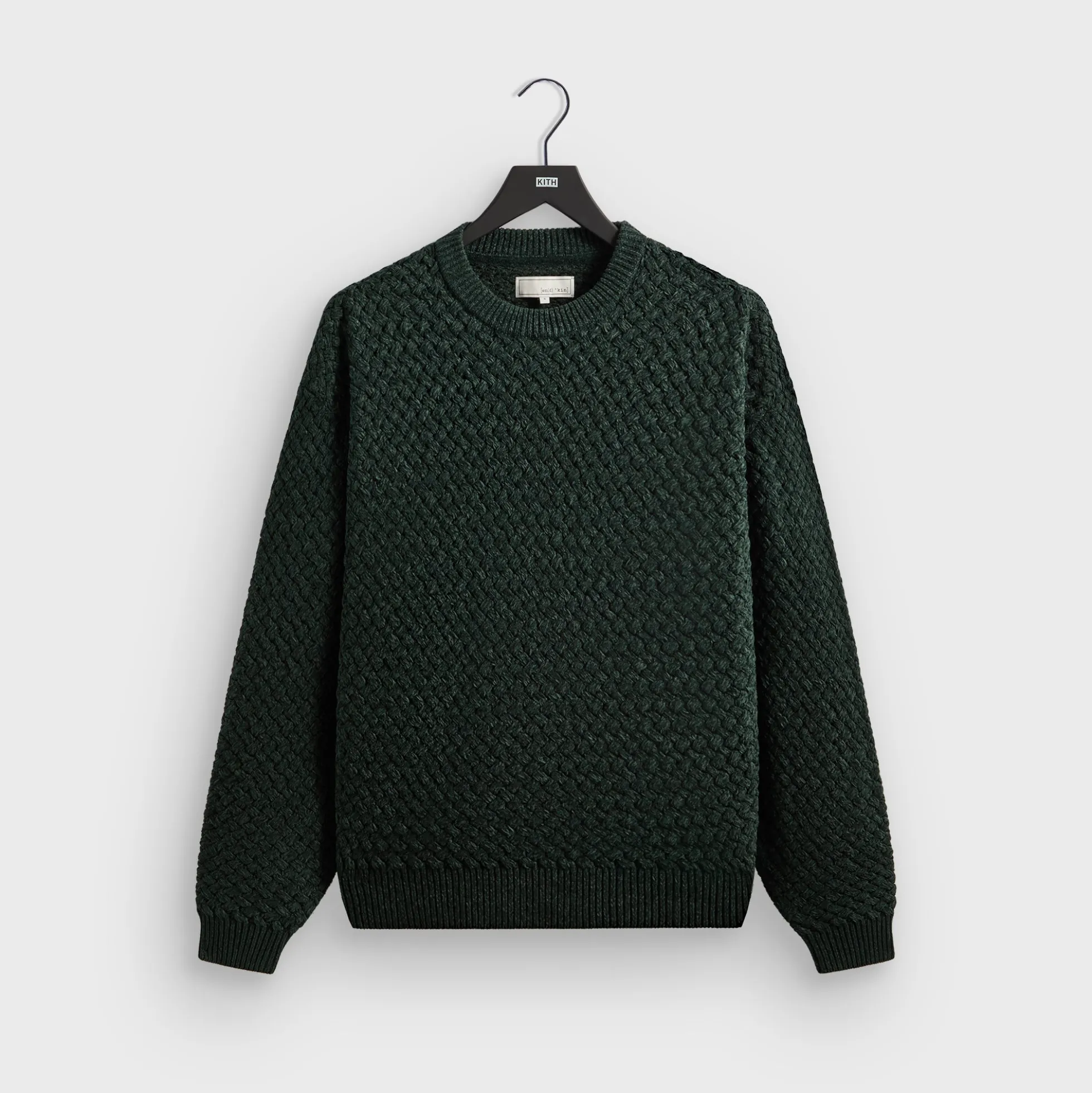 &Kin Basketweave Chenille Lewis Crewneck