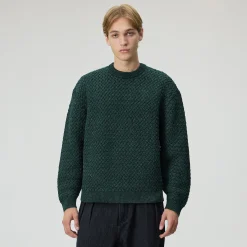 &Kin Basketweave Chenille Lewis Crewneck