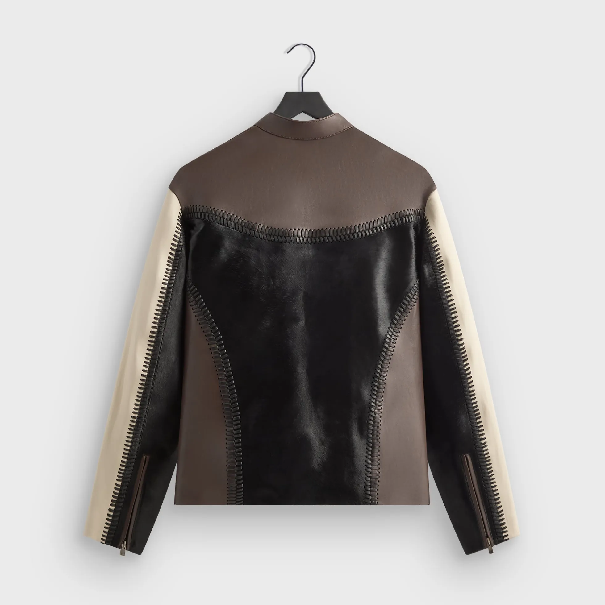 &Kin Combo Leather Avari Moto Jacket