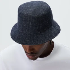 &Kin Wool Denim Dawson Bucket Hat