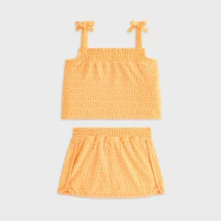 Kith Baby Ayva Textured Monogram Skort Set