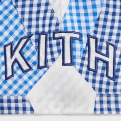 Kith Baby Color-Blocked Gingham Turbo Short