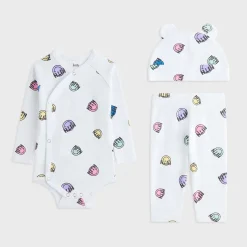 Kith Baby Printed Ribbed Bodysuit Set