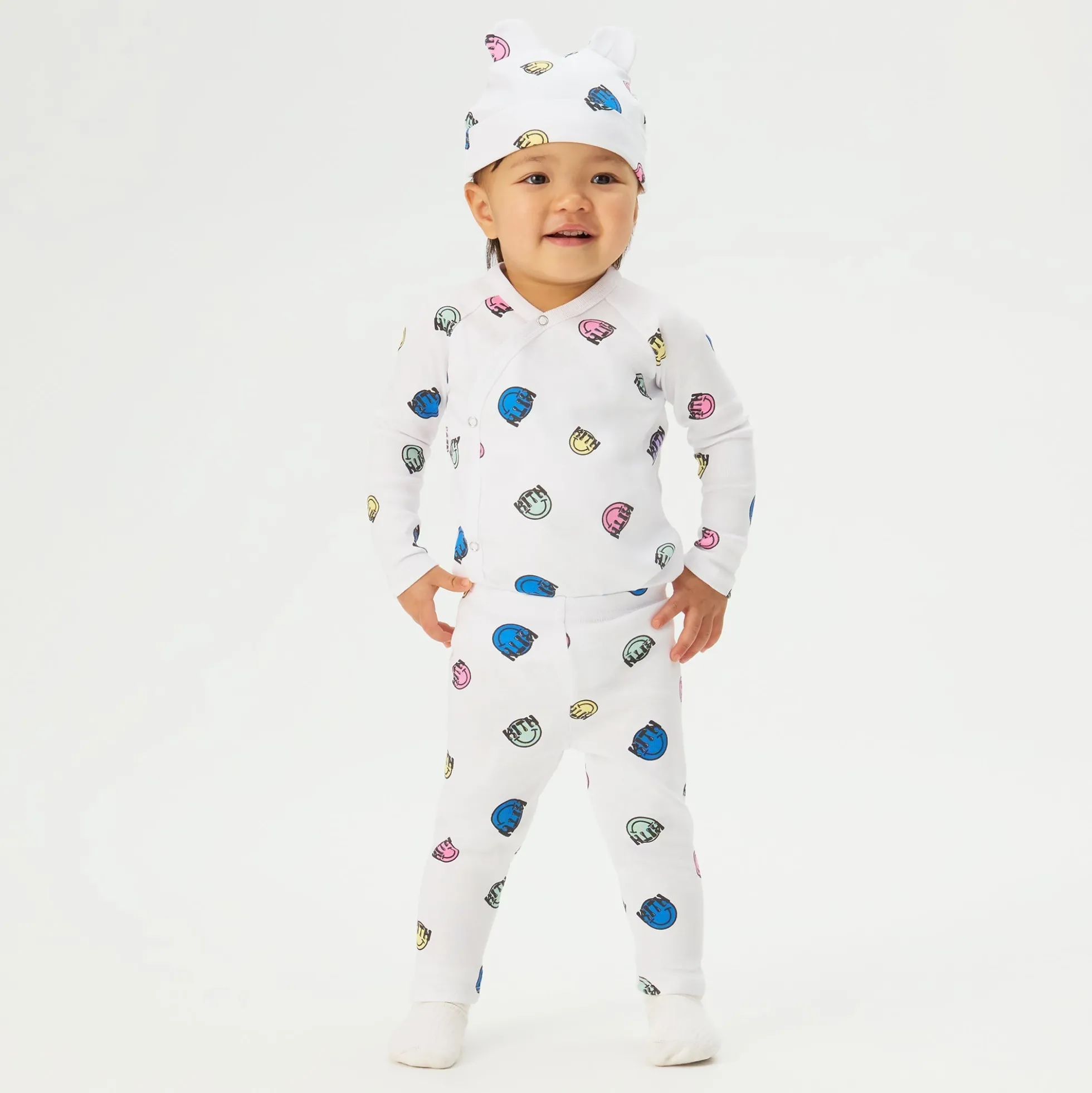 Kith Baby Printed Ribbed Bodysuit Set