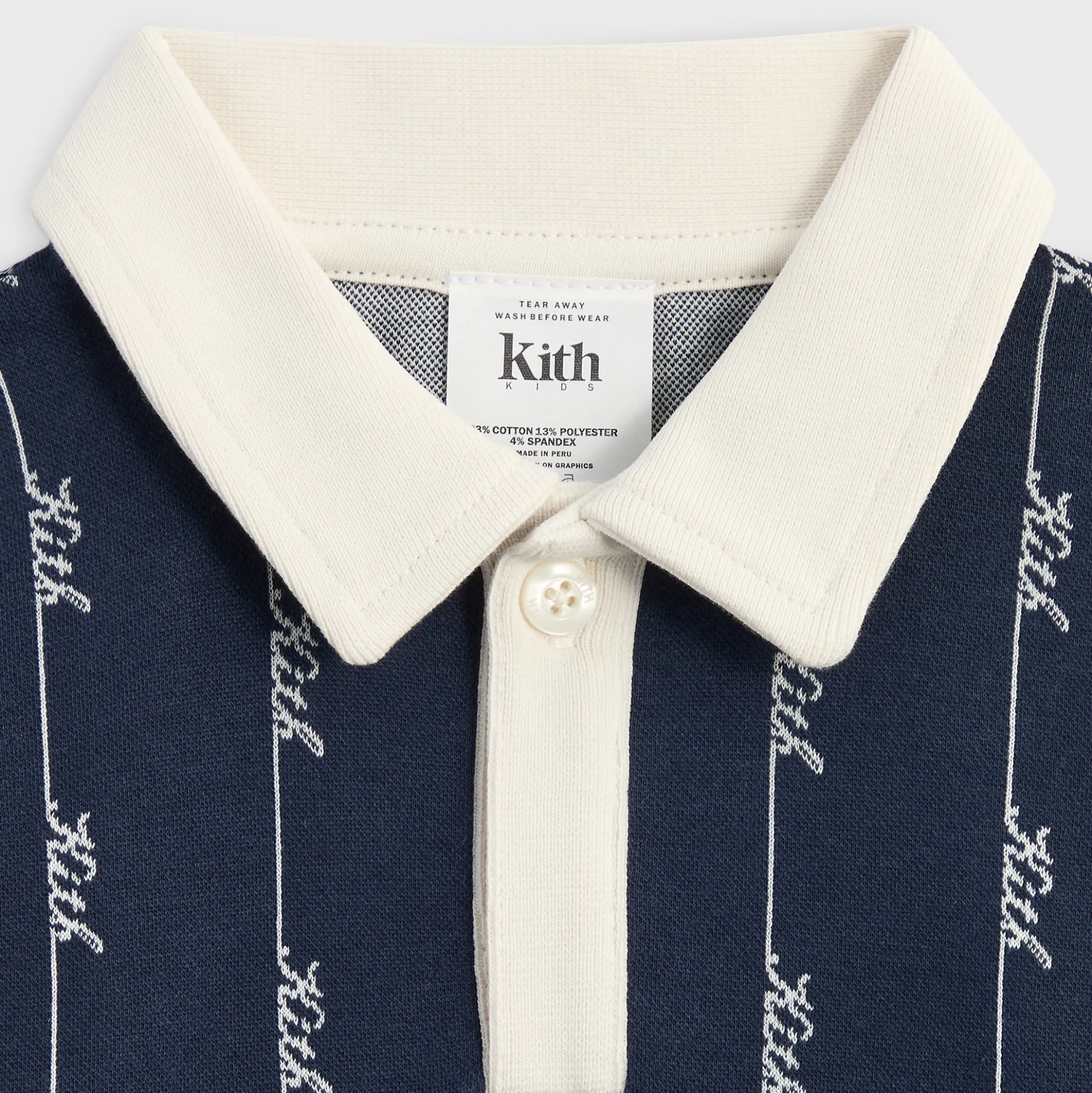 Kith Baby Script Knit Tilden Polo