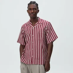 Kith Barre Stripe Thompson Camp Collar Shirt