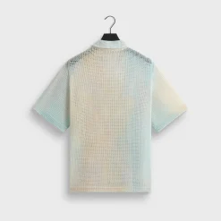 Kith Cloud Dye Cotton Mesh Thompson Camp Collar Shirt