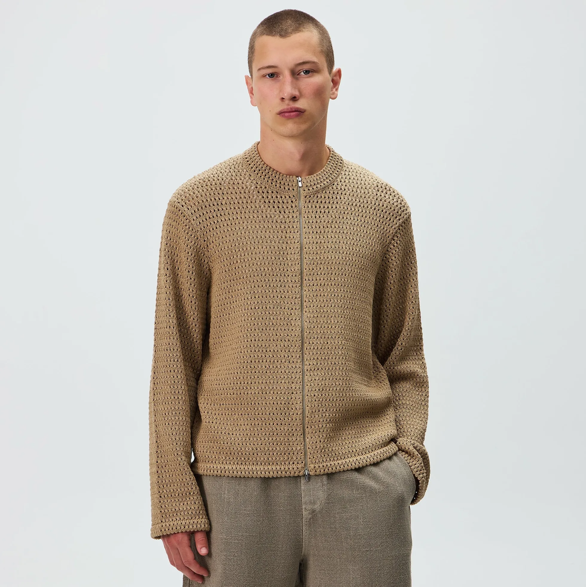 Kith Crochet Luke Zip Front Sweater