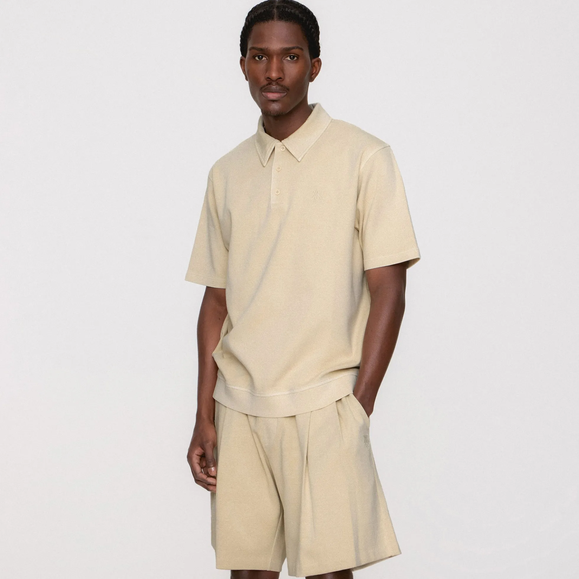 Kith Crystal Wash Interlock Graham Polo