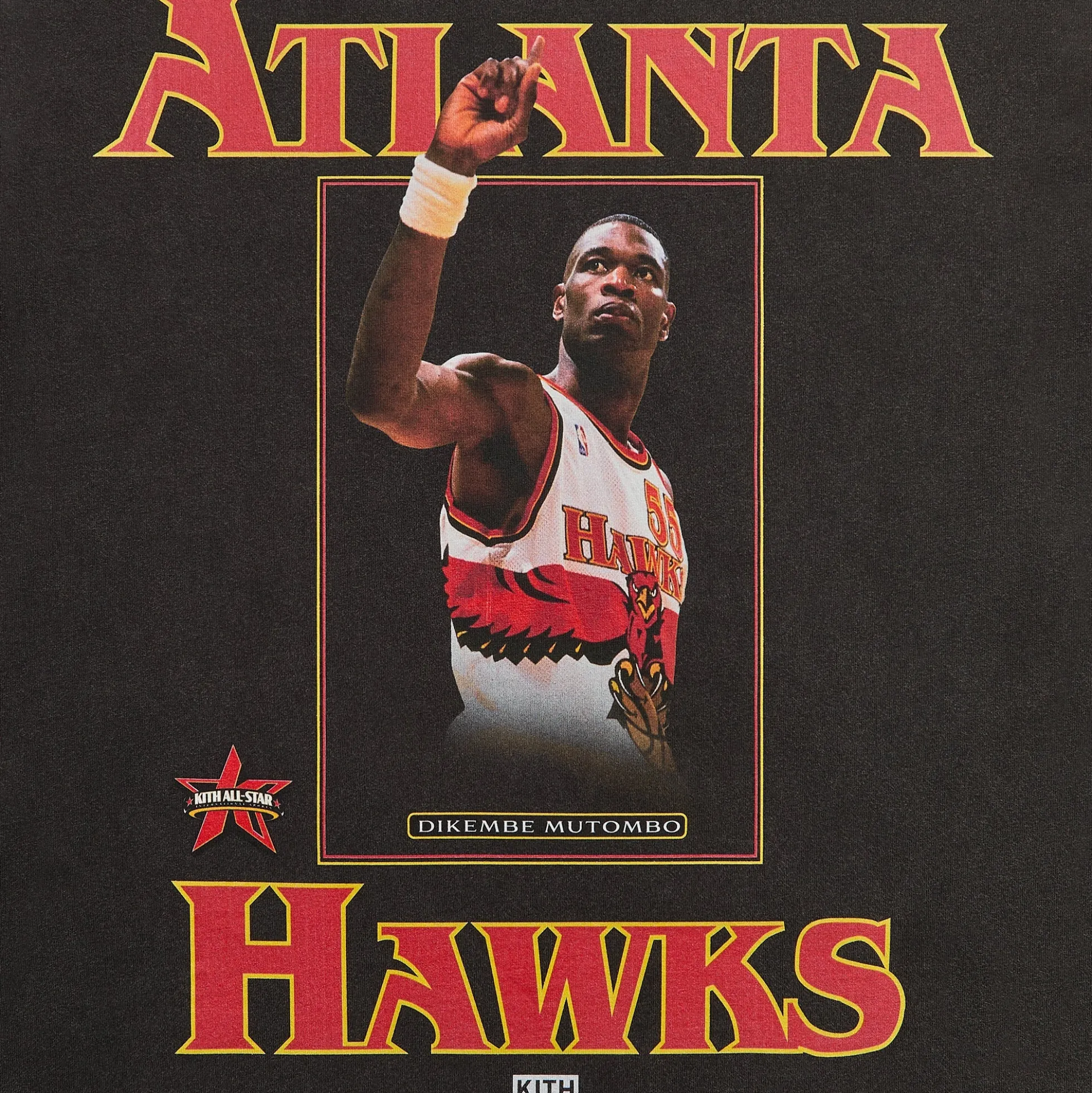 Kith for NBA All-Star Atlanta Hawks Dikembe Mutombo Vintage Tee
