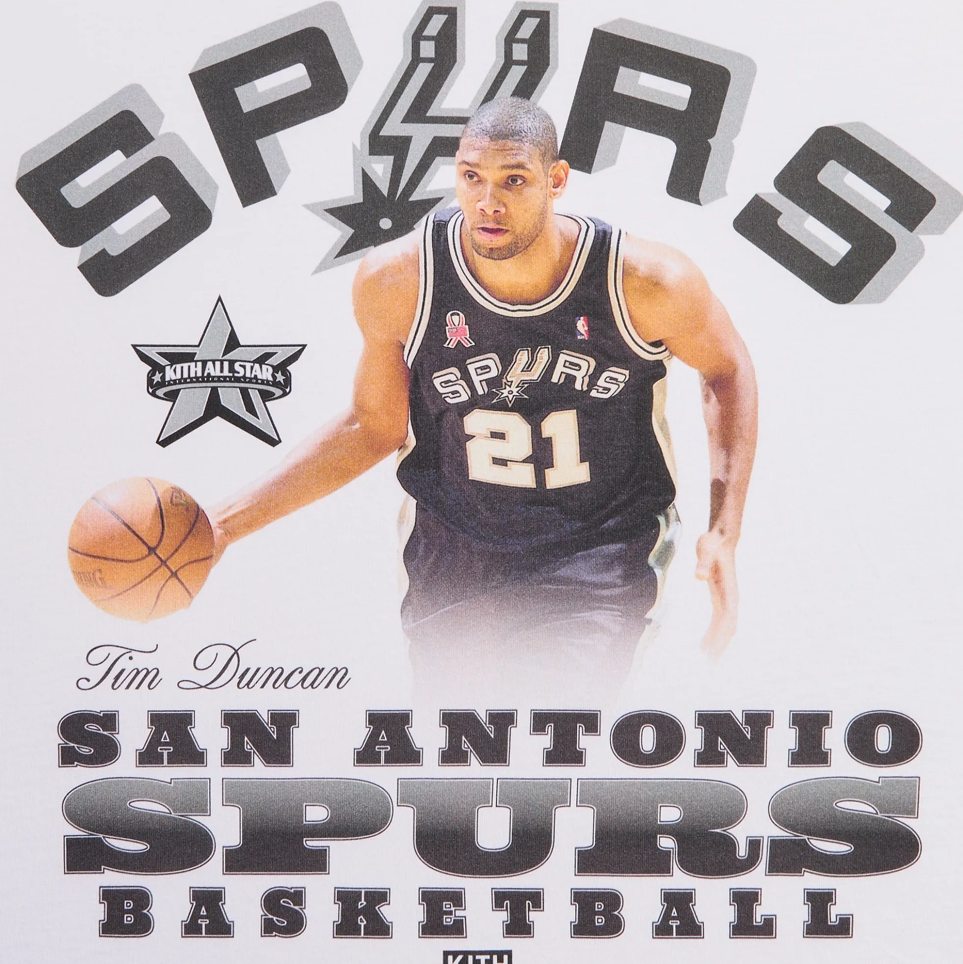 Kith for NBA All-Star San Antonio Spurs Tim Duncan Vintage Tee
