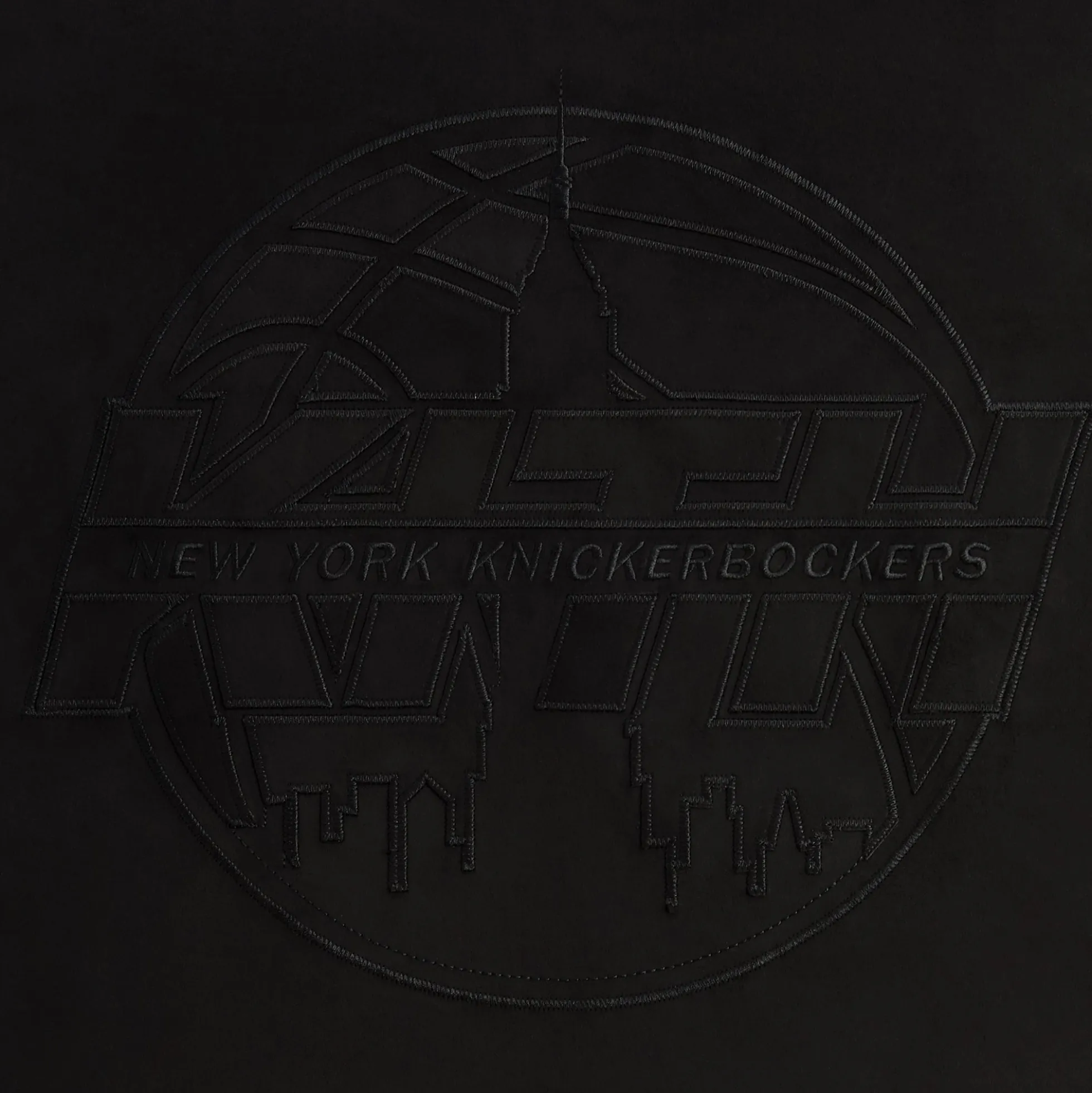 Kith for the New York Knicks Tonal Microsuede Cropped Braxton Hoodie
