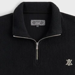 Kith Heavy Crepe Rib Knit Quarter Zip Nelson