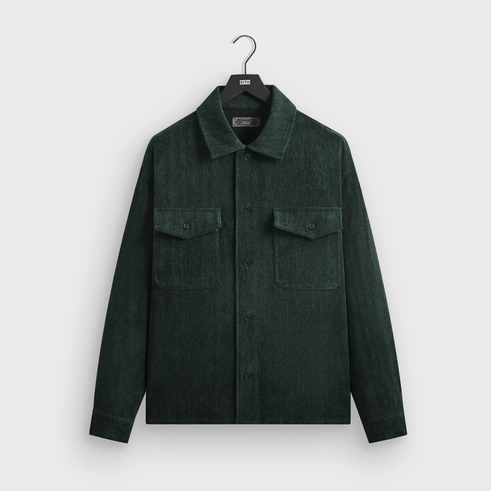 Kith Herringbone Velour Henson Buttondown