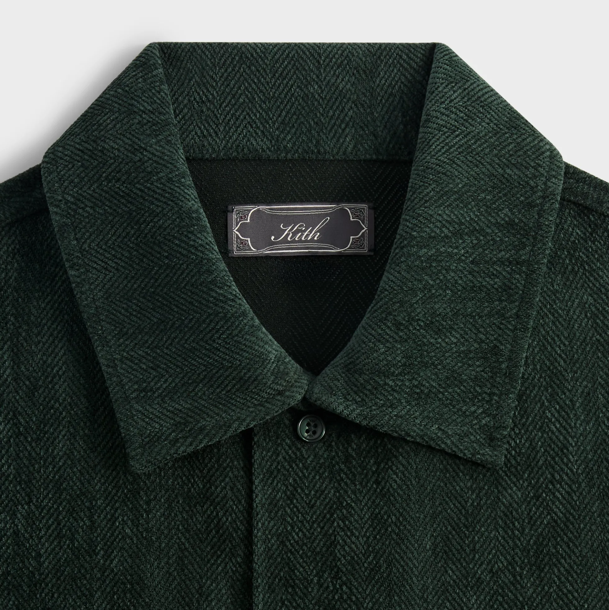 Kith Herringbone Velour Henson Buttondown