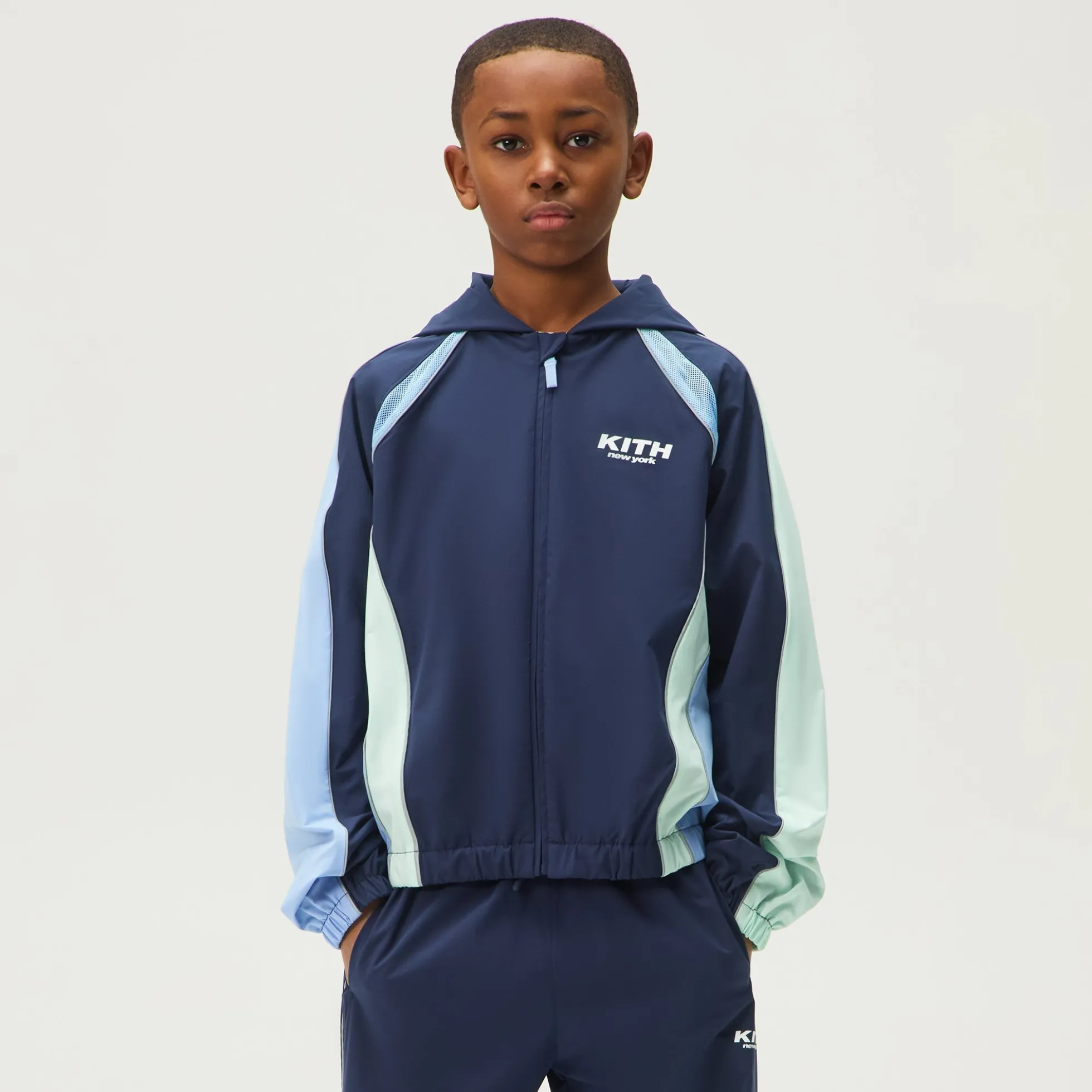 Kith Kids Blocked Hooded Milo Track Jacket
