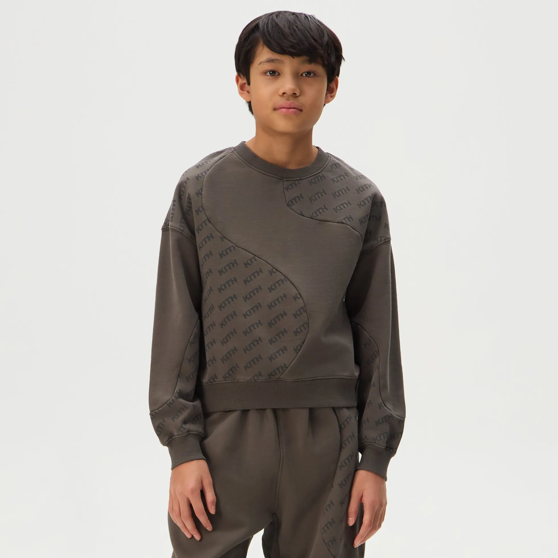 Kith Kids Blocked Monogram Nelson Sweatshirt