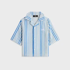 Kith Kids Chenille Stripe Thompson Camp Shirt