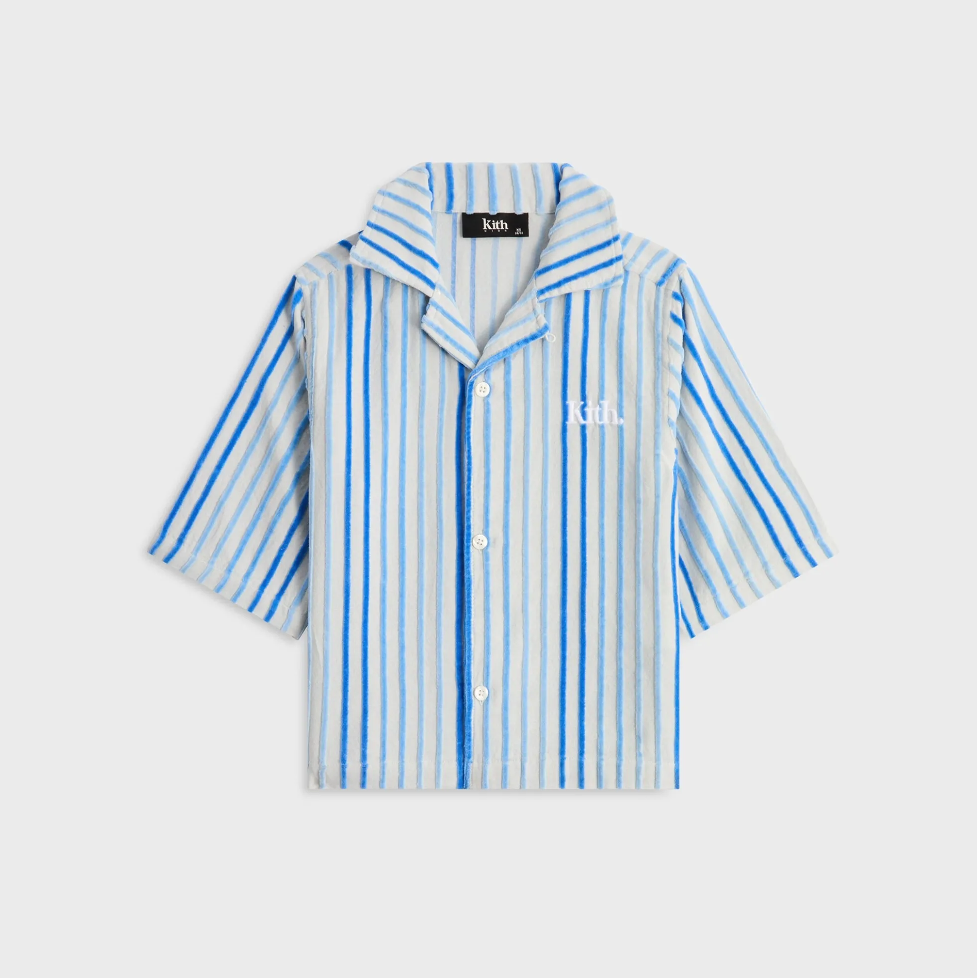 Kith Kids Chenille Stripe Thompson Camp Shirt