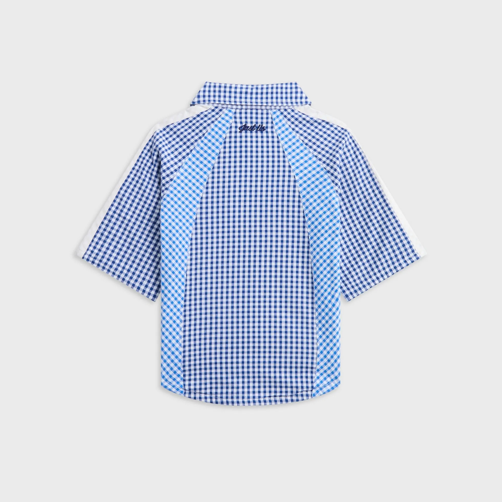 Kith Kids Color-Blocked Gingham Apollo Shirt