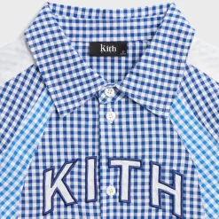 Kith Kids Color-Blocked Gingham Apollo Shirt