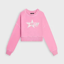 Kith Kids Cropped Contrast Stitch Nelson Crewneck