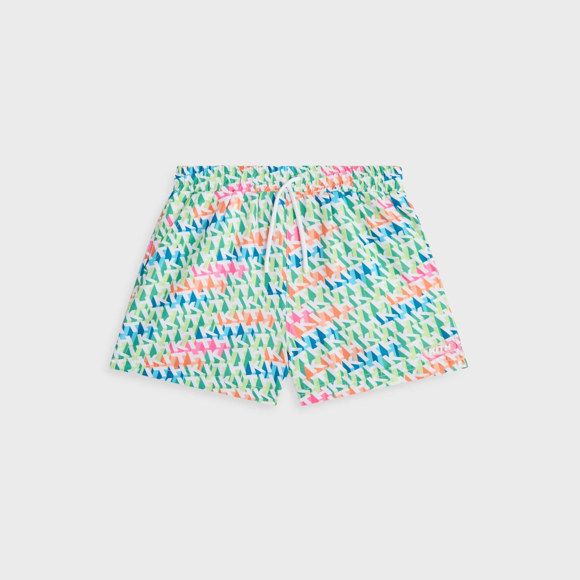 Kith Kids 3D Monogram Kai Swim Trunk