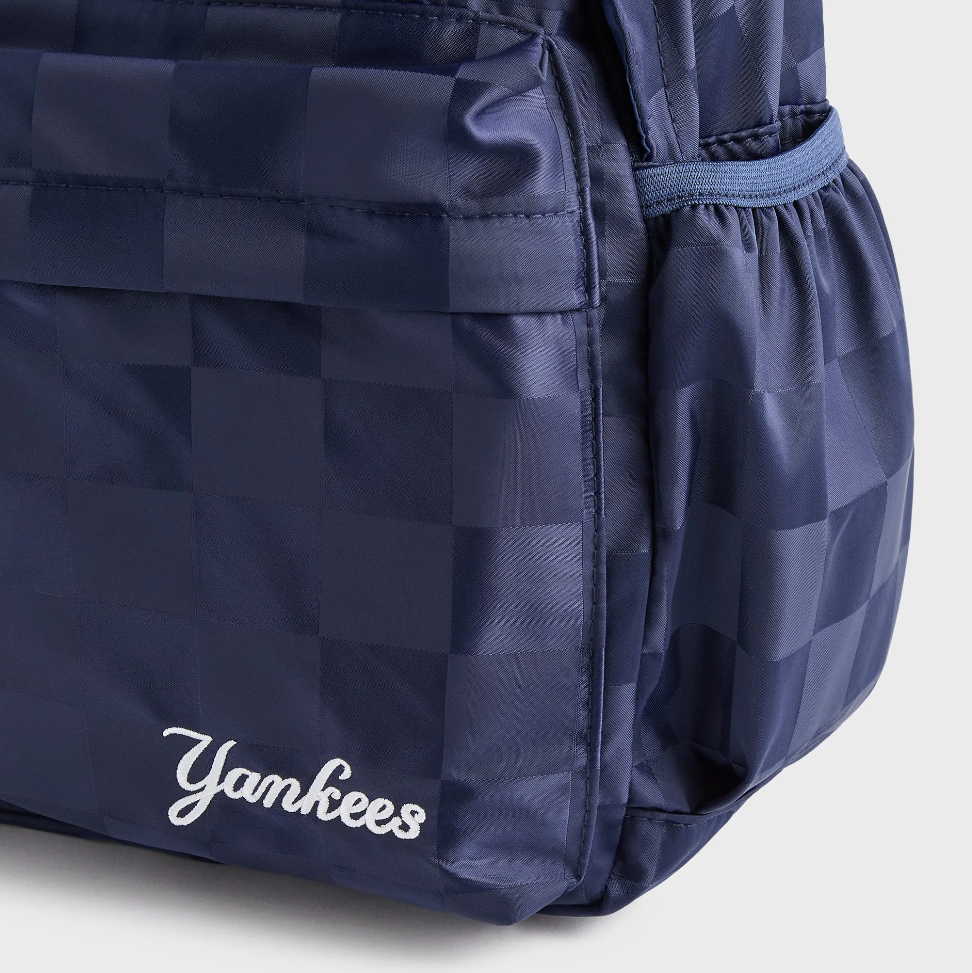 Kith Kids for the New York Yankees Checkered Satin Backpack
