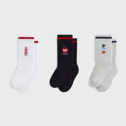 Kith Kids Graphic 3-Pack Crew Socks