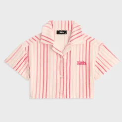Kith Kids Jayda Chenille Stripe Cropped Shirt
