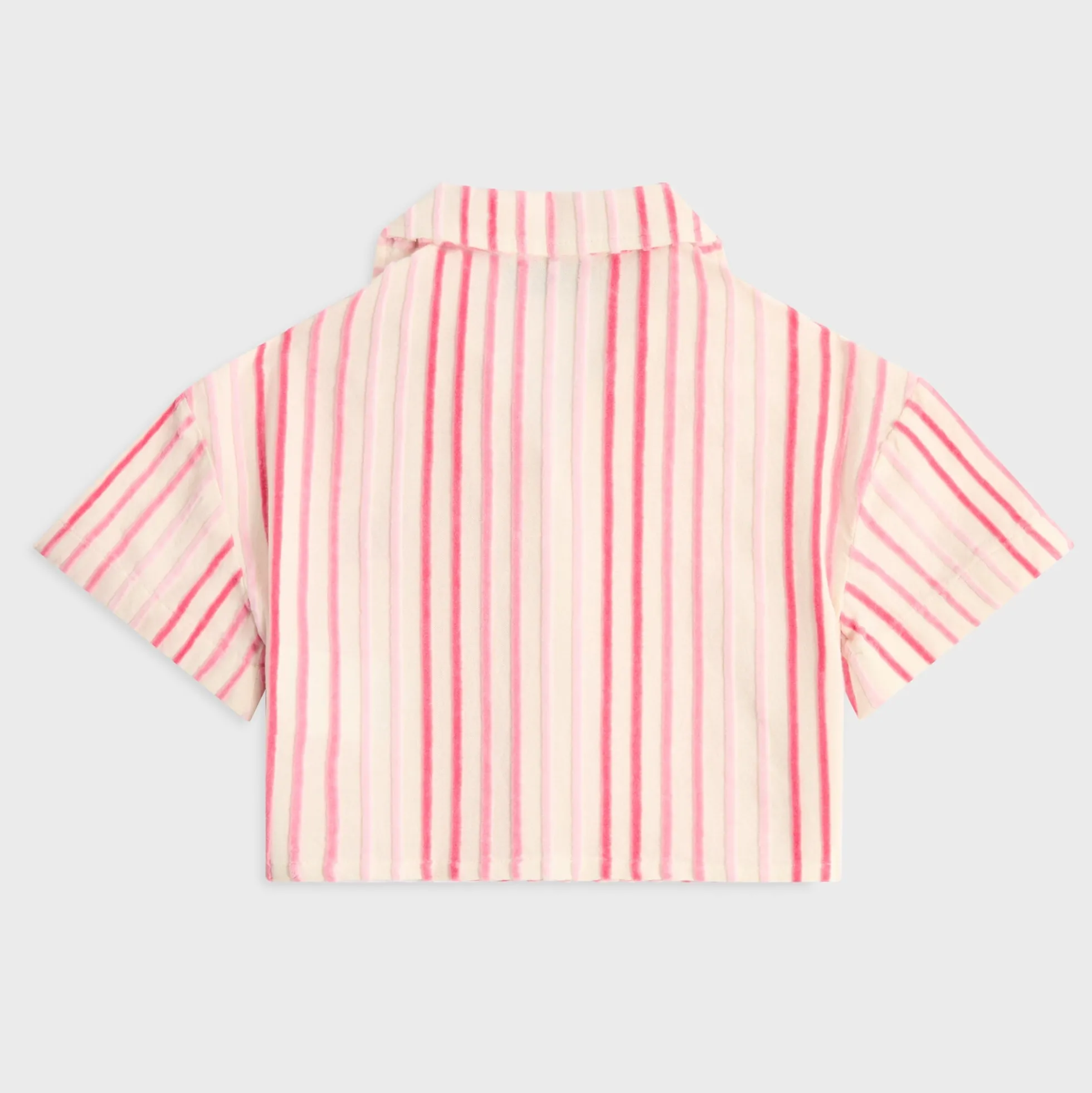 Kith Kids Jayda Chenille Stripe Cropped Shirt