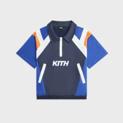 Kith Kids Linden Quarter Zip Mesh Polo
